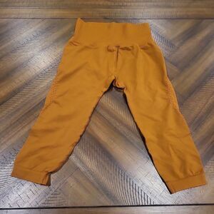 Free People Good Karma Crop Leggings Copper Color